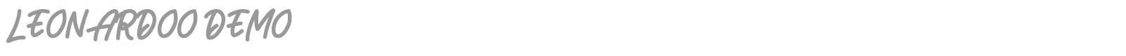 Leonardoo font preview